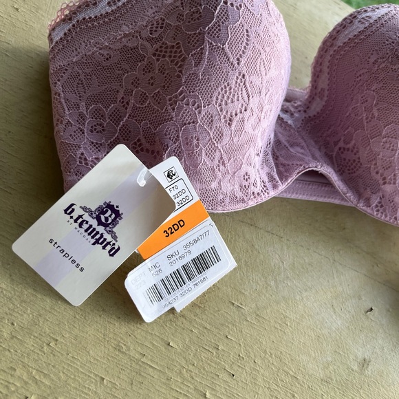 New W Tags b.tempt’d Strapless Bra 32DD - Picture 3 of 10